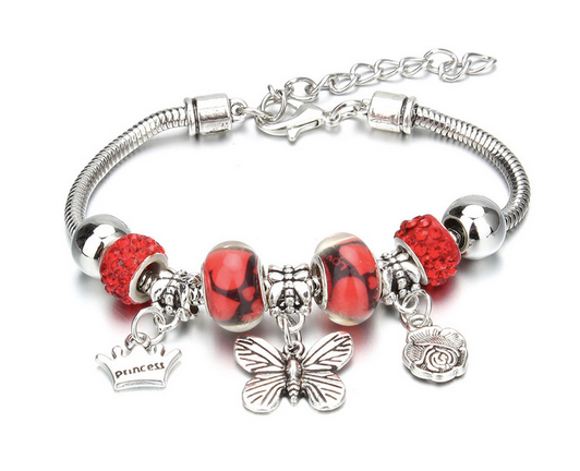 european bracelet, large bead bracelet, pandora bracelet, sabo bracelet,