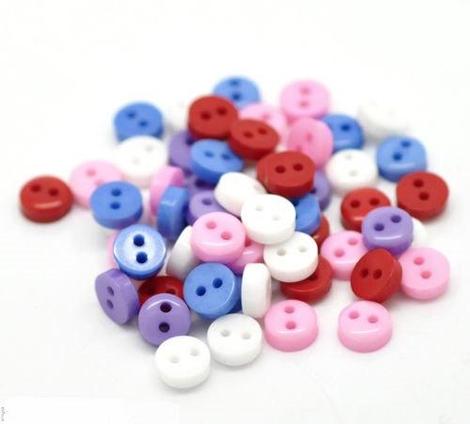 150pcs Button Colourful Buttons, Buttons For Crafts Plastic Craft Buttons  Resin Buttons Round Sewing Buttons Small Buttons For Crafts 2 Hole Buttons F