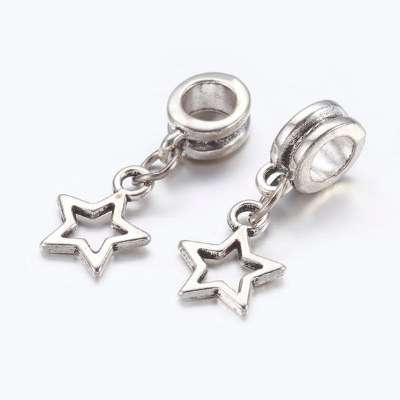 Star European Style Bracelet Charms