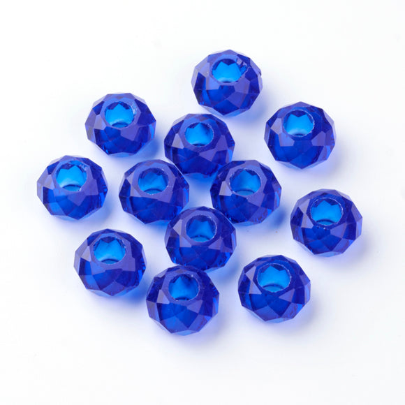 Blue European Style Bracelet Beads
