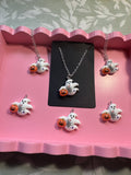 Halloween Ghost Necklace | Spooky Charm Jewellery