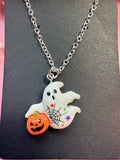 Halloween Ghost Necklace | Spooky Charm Jewellery