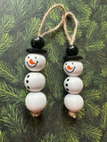 Beaded Wooden Snowmen Kit