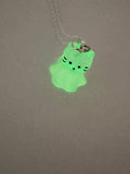 Halloween Glow In The Dark Cat Pendant Necklaces