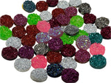 10 Resin Druzy Cabochons - Size 12mm