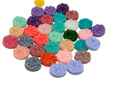 10 Resin Druzy Cabochons - Size 12mm