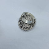 Oval Silver Ring Setting 13mm x 18mm