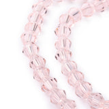 Premium Light Pink Crystal Bicone Bead Strand – 4mm  | Jewellery Making