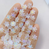 Miniature Resin Snowflake Applique