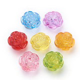 Large Transparent Acrylic Flower Beads