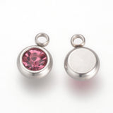 Stainless Steel Birthstone Charms