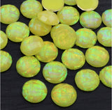 12mm yellow cabochon
