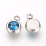 Stainless Steel Birthstone Charms