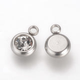 Stainless Steel Birthstone Charms