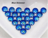 8mm Scale Resin Cabochon Flatbacks