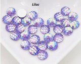 8mm Scale Resin Cabochon Flatbacks