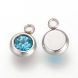 Stainless Steel Birthstone Charms