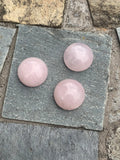 Natural Gemstone Cabochons 12mm rose Quartz