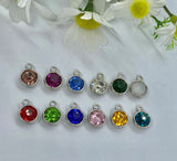 Birthstone Charms, Birthstone Pendants, Crystal Charms, Jewellery Supplies