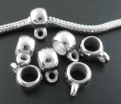 Acrylic Silver Jewellery Bails