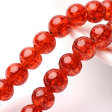 4mm Glass Crackle Bead Strand