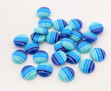 Stripe Cabochon Flatbacks - Size 12mm