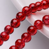 4mm Glass Crackle Bead Strand