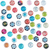 Christmas  Glass Cabochon 12mm,