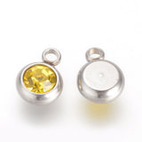Stainless Steel Birthstone Charms