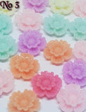 Flower Cabochons, 12mm Flowers, 10mm Floral Cabs, Flower Flatbacks, Small Flowers, Mixed Flowers, Rose Cabochons, Rose Flatbacks,