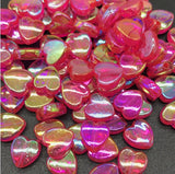 acrylic heart beads