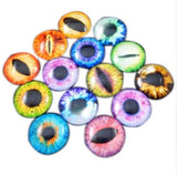 Handmade 12mm Eye Cabochons, Made of Glass