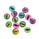 Handmade 12mm Eye Cabochons, Made of Glass