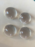 Clear Glass Round Dome Cabochons for Settings