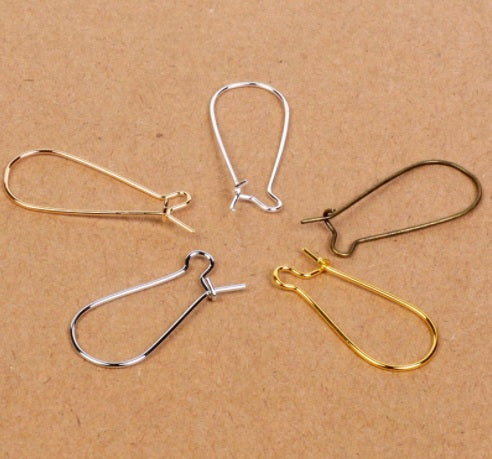 Kidney Earring Wires 38mm x 16mm