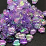 acrylic heart beads