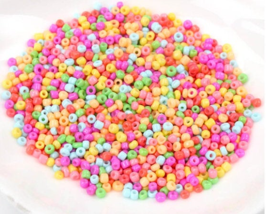 2mm Neon Seed Beads