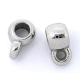 Silver Jewellery Bails,  9x6mm, Acrylic,