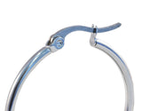 Steel Earring Hoops, Stainless Steel, Hoop Earrings, Silver Hoops, Large Hoops, 25mm, 30mm, 35mm,