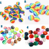 Stripe Cabochon Flatbacks - Size 12mm