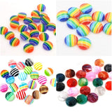 Stripe Cabochon Flatbacks - Size 12mm