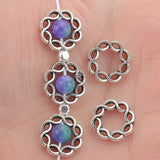 Silver Decorative Alloy Bead Frames