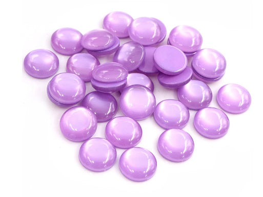 Resin Lilac Moonstone Cabochons - 12mm