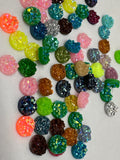 8mm Resin Cabochons, Druzy and Scale Options