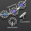 Silver Decorative Alloy Bead Frames