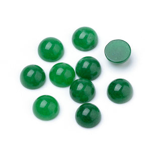 Green Jade - Natural Gemstone Cabochons 4mm