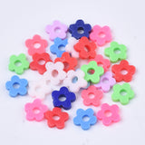 Polymer Clay Flower Beads, 6mm