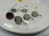 Stainless Steel Cabochon Earring Wires in 8mm, 10mm and 12mm