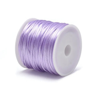 Lilac Nylon Satin Thread 1.5mm thickness