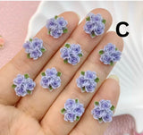 Resin Flower Flatbacks 11mm